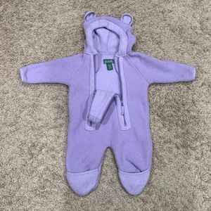 LL Bean Fleece Bunting Suit